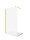 Glaswerk Westfalen - Parete doccia walk-in LiLy 100x200 cm, finitura satinata, centro oro