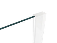 Glaswerk Westfalen- LiLy 90x200cm  Duschwand  klar Weiß