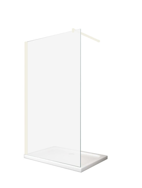 Glaswerk Westfalen - LiLy 120x200 cm inloopdouchewand, satijnen afwerking, wit