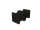 Glaswerk Westfalen - Emma 80x80x80 cm U-Form Duschkabine Schwarz