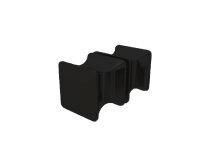 Glaswerk Westfalen - Cabina de ducha en forma de U Emma 100x100x100 cm, Negro