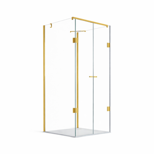 Glaswerk Westfalen- Emma 80x90x80cm U-Duschkabine Gold