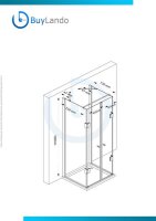 Glaswerk Westfalen - Emma 90x80x90 cm U-Form Duschkabine...