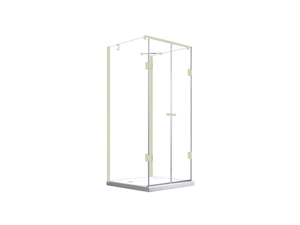 Glaswerk Westfalen - Emma 90x100x90x180 cm U-Form Duschkabine Weiß