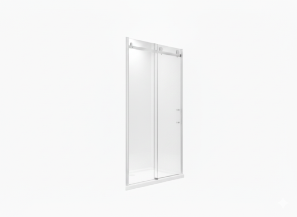 Glaswerk Westfalen-Viktoria 125x195cm Nischentür/Schiebetür-Weiß