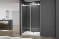 Glaswerk Westfalen - Nicho de ducha Viktoria 130x195 cm con puerta corredera - Blanco