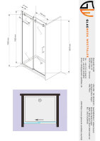 Glaswerk Westfalen -Viktoria 140x195cm Duschtür /...