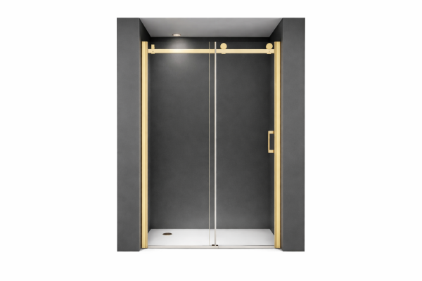 Glaswerk Westfalen - Viktoria 105x195 cm niche shower with sliding door - Gold
