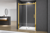 Glaswerk Westfalen - Viktoria 105x195 cm niche shower with sliding door - Gold