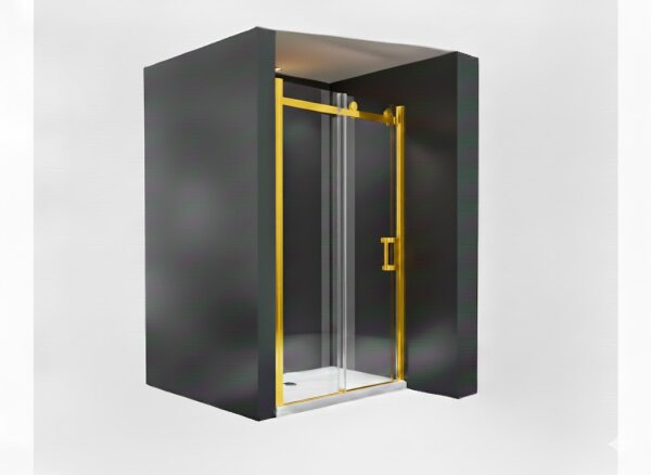 Glaswerk Westfalen - Viktoria 120x195 cm nisdouche met schuifdeur - Goud