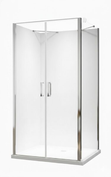 Glaswerk Westfalen - Nora 80x100x80x195 cm  U Duschkabine klar+DT+S
