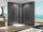 Glaswerk Westfalen - Emma 80x80x80x195 cm U-shaped shower cubicle including shower tray