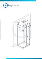 Glaswerk Westfalen- Emma 75x80x75x180cm U Duschkabine