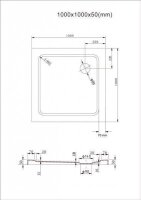 Glaswerk Westfalen - 100x100 cm Flache Acryl DT+S