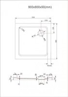 Glaswerk Westfalen - 90x90 cm Flache Acryl DT+S
