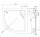 Glaswerk Westfalen - 100x100 cm Viertelkreis DT R55+S