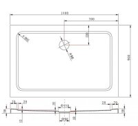 Glaswerk Westfalen - 140x90 cm Flache Acryl DT+S